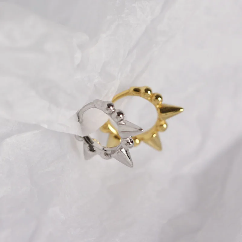 Шанис 100% 925 стерлингового серебра бусинами и заклепками маленькие серьги со