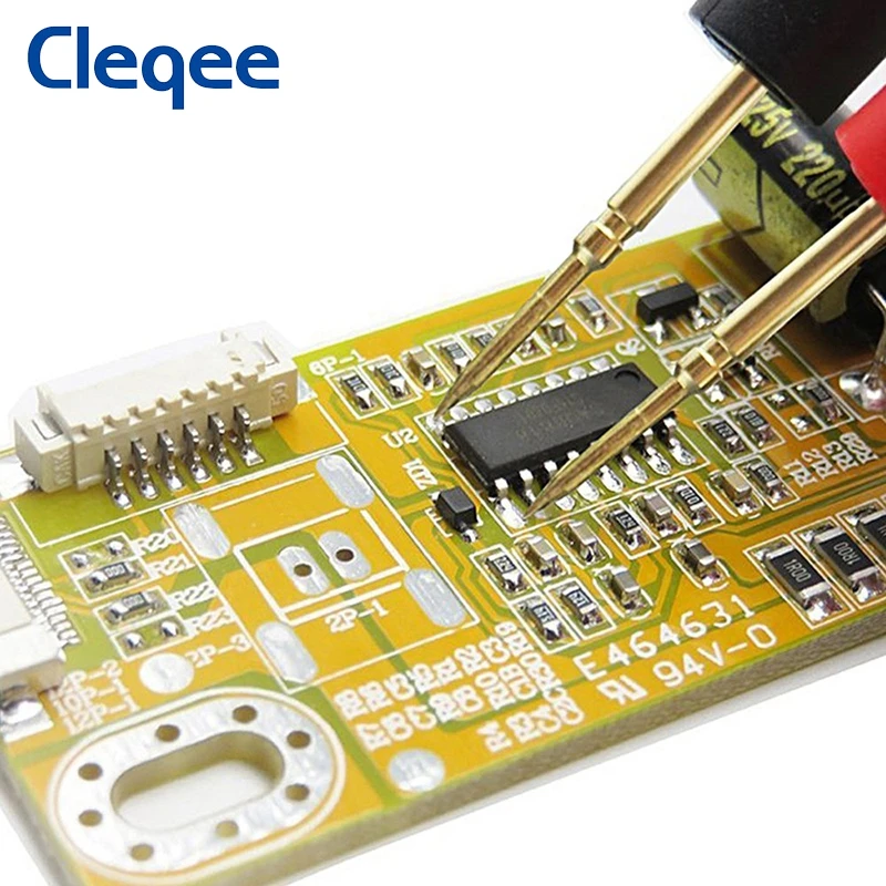 Cleqee P1502 2 шт. датчики для мультиметра с остро заточенными иглы универсальные зонд