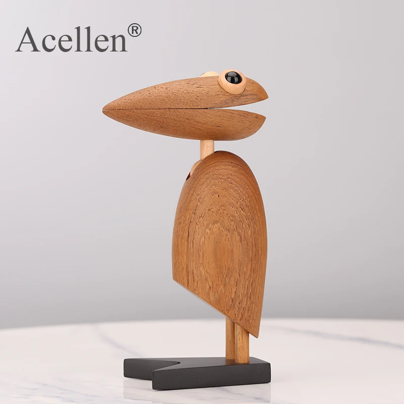 Деревянная фигурка ручной работы зажим птица дятл детская комната спальня