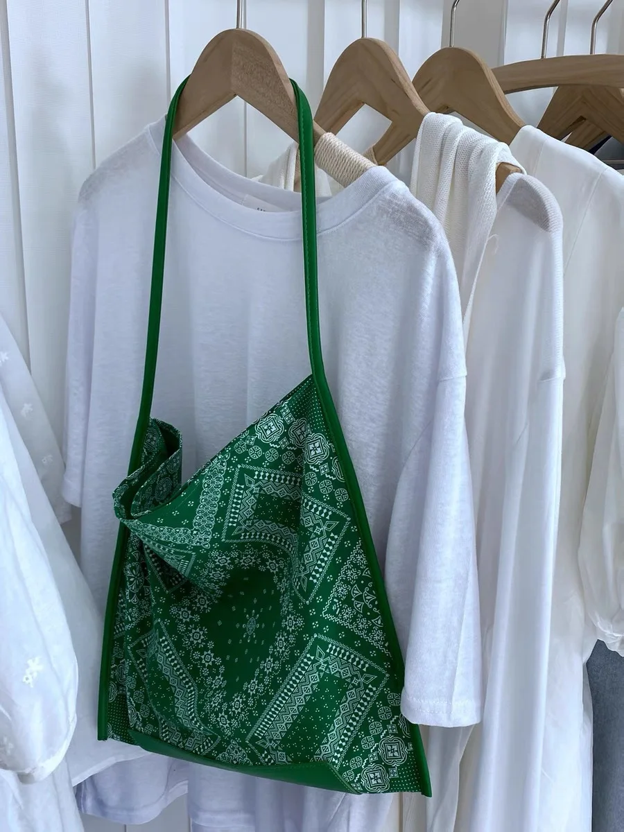 

Women Bag Casual Tote Bohemian Open Soft Printing Vintage Shoulder Bags Handbags Fashion High Capacity Shopping Bag Girls Bag