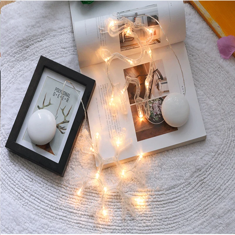 

New year Christmas Decoration Drop LED Night Lights Home Decor Fairy String Light Battery Powered Garland Lamp For Wedding Party