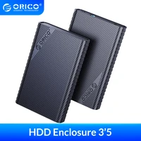 orico hdd enclosure 3%e2%80%995 hdd case for sata 2 5 3 5 ssd disk hdd box usb 3 0 to sata external hard drive case support 18tb