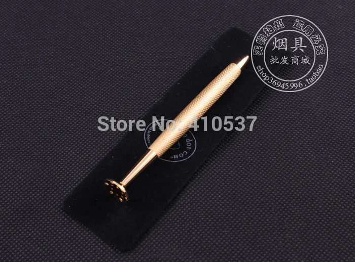 Металлический инструмент табачная трубка для чистки золотая курения аксессуары