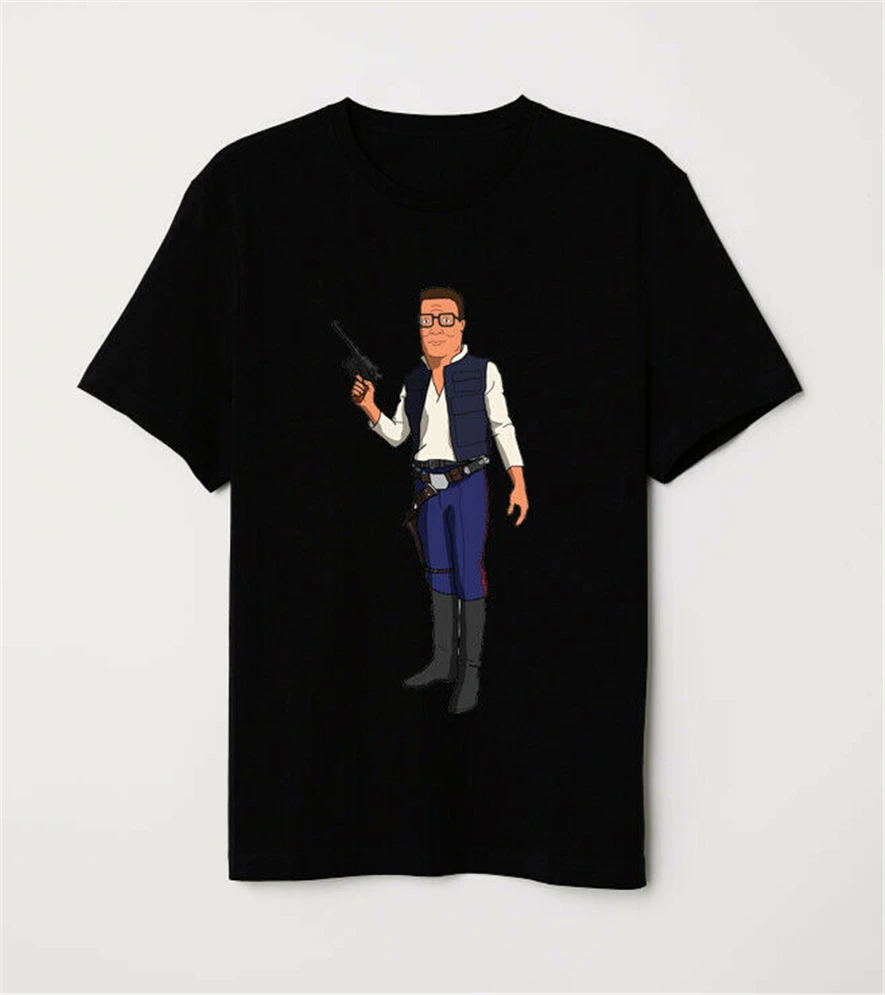 Хэнк Solo Звездные войны и король холма смешная пропан черная футболка M Xl 2Xl 12Xl