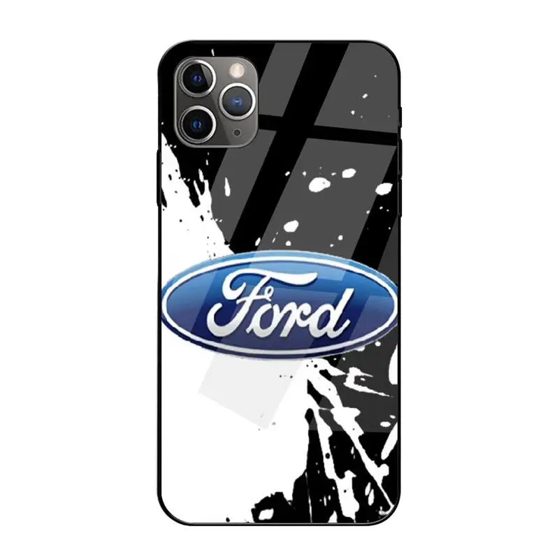 

Ford Car Phone Case Tempered Glass For Iphone6plus 6S 7 7plus 8 X XS XSmax XR 11 12 Pro Max 12mini