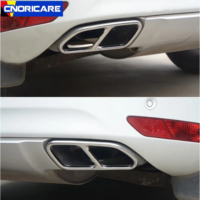 Стайлинг автомобиля выхлопная рама декоративная наклейка отделка для Volvo XC60 2009 16