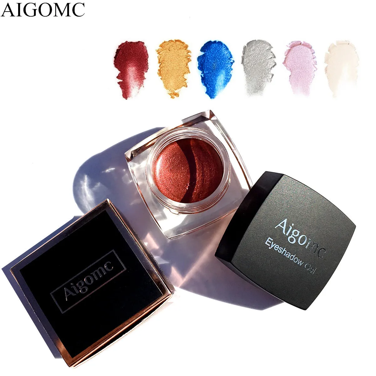 Косметический набор теней для век 6 цветов цветной макияж жемчужный крем тени