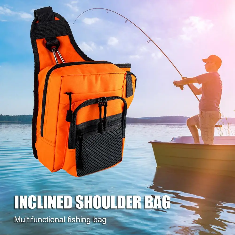 

Прочные уличные сумки, изящный дизайн, сумки для рыболовных снастей, сумка через плечо для хранения приманки, сумка на одно плечо