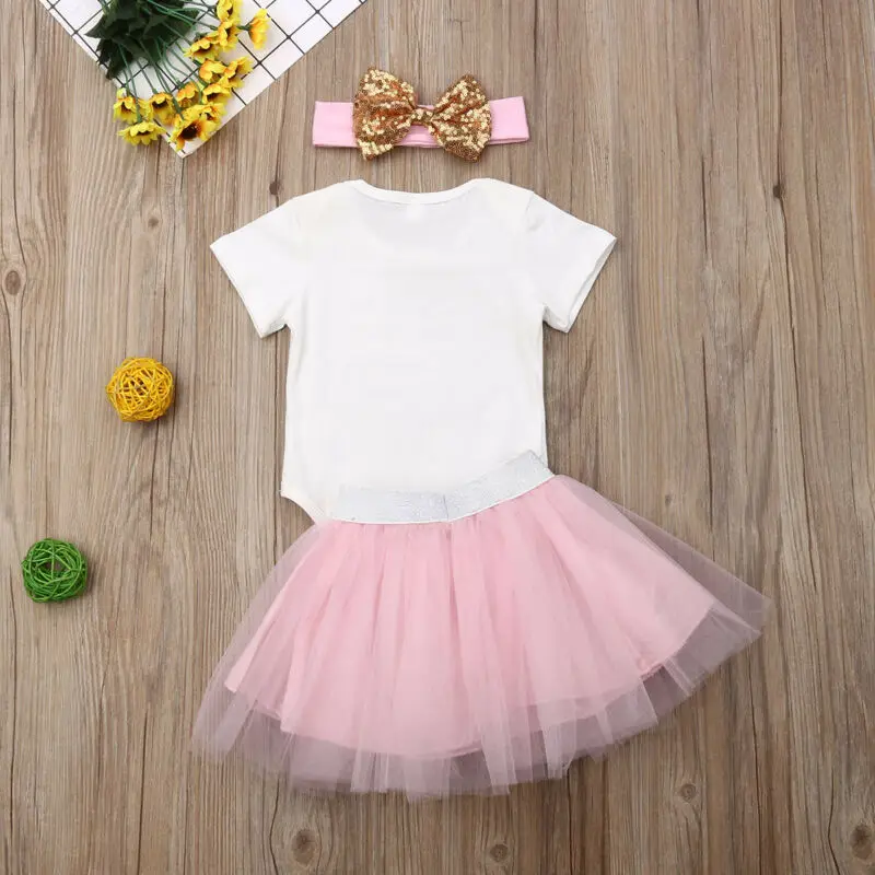 Нарядный комбинезон принцессы для новорожденных девочек юбка-пачка с повязкой