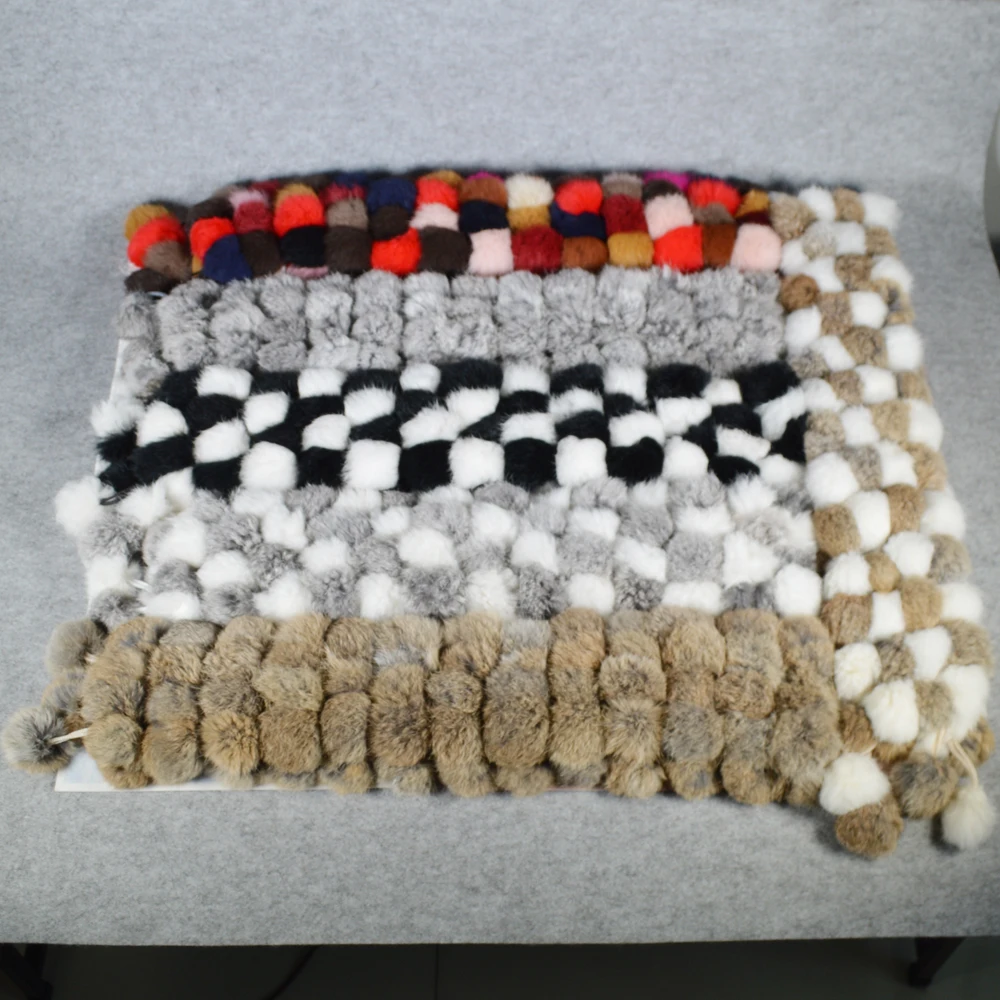 Женский шарф из натурального меха 2020 зимний теплый шейный платок кроличьего