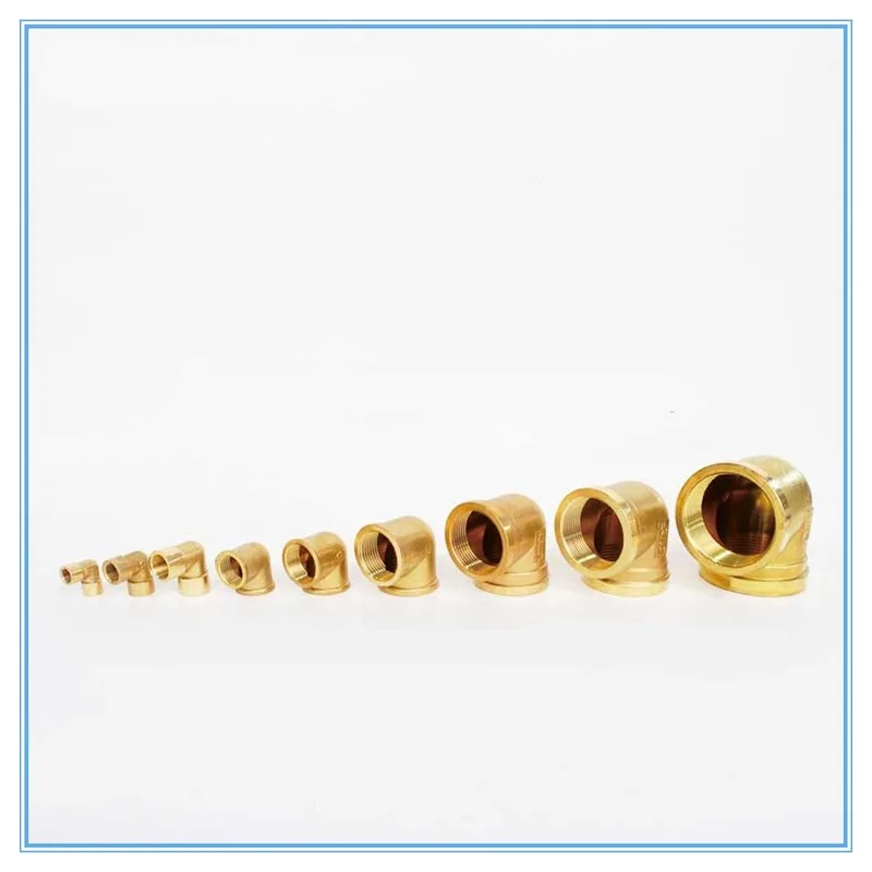 Женский резьба 1/8 &quot1/4" 3/8 &quot1/2" 90 градусов латунный колено трубы фитинг