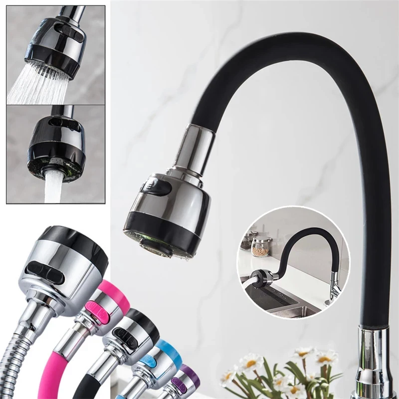 

Гибкий шланг, силиконовая трубка, аксессуары для кухонного смесителя, фильтр для водопроводного крана на 360 градусов, универсальный интерфе...