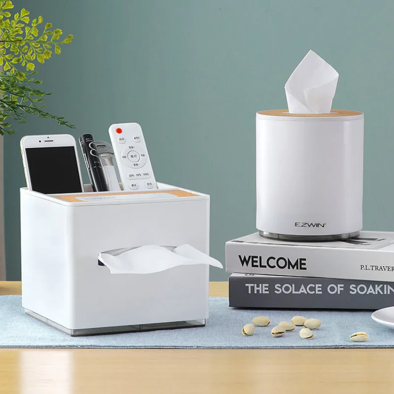 

Simple tissue boxes living room table home multifunctional napkin remote storage tissue box holder for car WJ021547