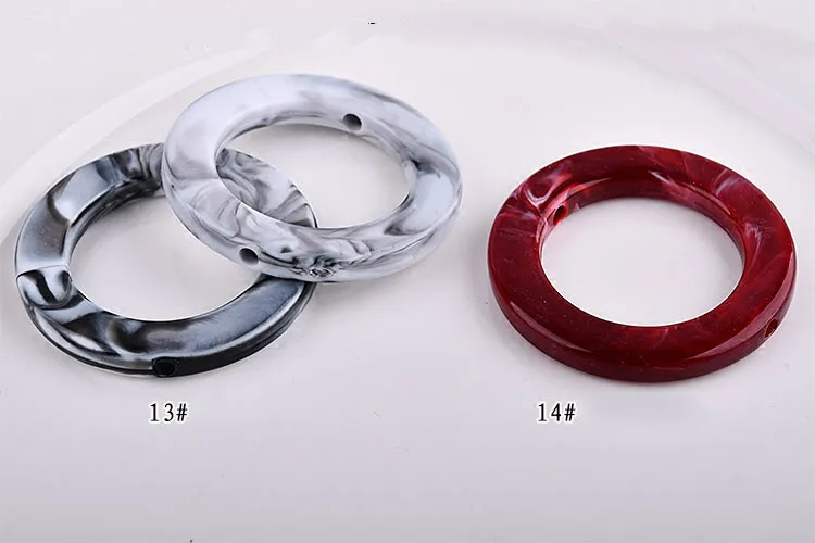 DIY Имитация бирюзового нефрита ювелирные аксессуары небольшой круг отверстие