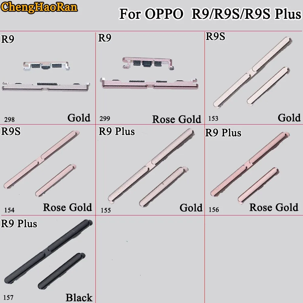 ChengHaoRan 1 шт. для OPPO R9 R9S PLUS абсолютно новый набор боковых кнопок Кнопка питания +