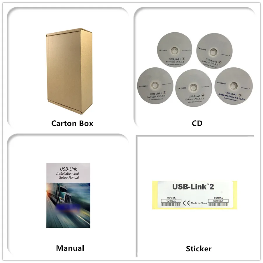 A + качество USB Link 2 с Bluetooth диагностический инструмент для дизельных грузовиков