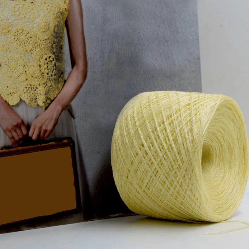 250 г * 2 шт. пряжа для вязания крючком хлопковая льняная окрашенная цветная ручного