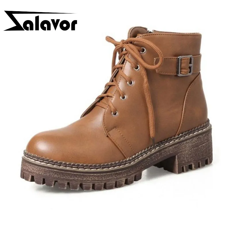 ZALAVOR/Размеры 33-44 женские сапоги на высоком каблуке толстом с перекрестными