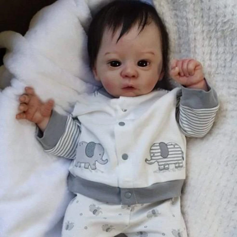 

18" Realistic Reborn Baby Doll Girl, silicone, original soft, toddler doll toy, 2-5 years old, holiday gift, birthday gift