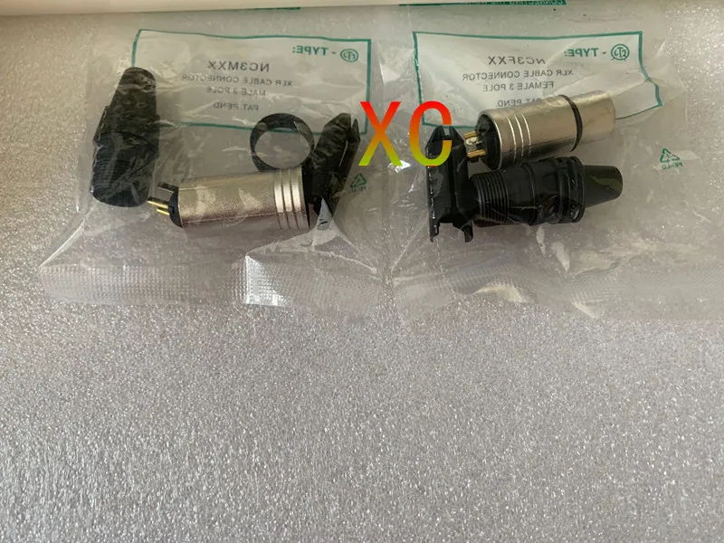 Gold-plated 20Pcs/lot 10PCS NC3MXX & NC3FXX For NEUTRIK Male and female A set 3 Pin XLR Connector withe high quality | Обустройство