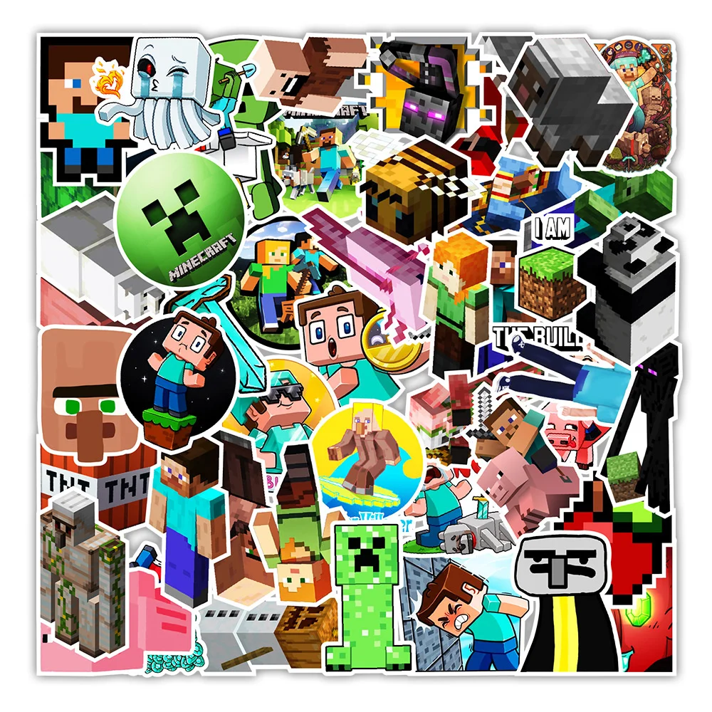 

50pcs my world graffiti Laptop Skateboards Luggage Motorcycles Phone Children's Toy Waterproof Sticker Classic Decal diy