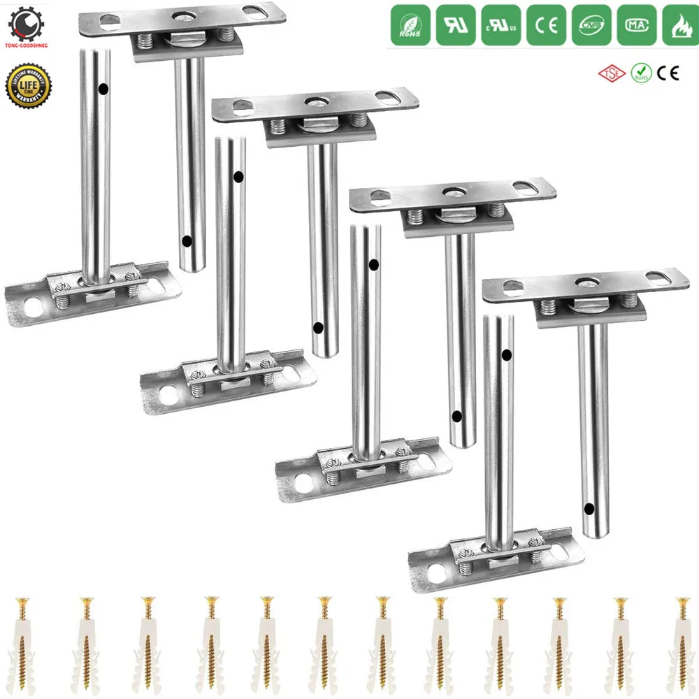 4 дюймовый плавающий кронштейн для полки (2 шт.) скрытые невидимые Кронштейны