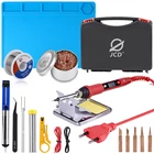 Новый набор для паяльника с регулируемой температурой, 220 В, 80 Вт, сварочный набор ремонтный инструмент с электростатическим теплоизоляционным рабочим ковриком