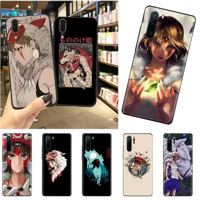 

Anime Princess Mononoke Phone Case For Huawei honor Mate mate P 10 9X 10i 20 30 40 y7 pro p smart 2019 lite