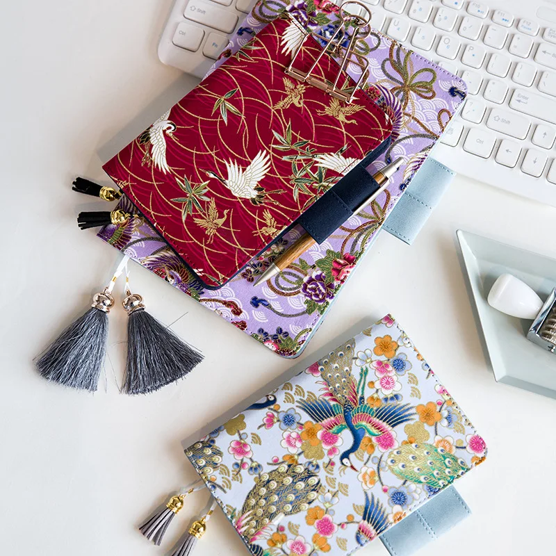 Павлиний Hobonichis Обложка для стандартного дневника A5 винтажный ежедневник