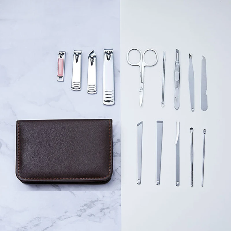 7 шт./14 шт. Набор для стрижки ногтей маникюрные ножницы набор ножей из нержавеющей