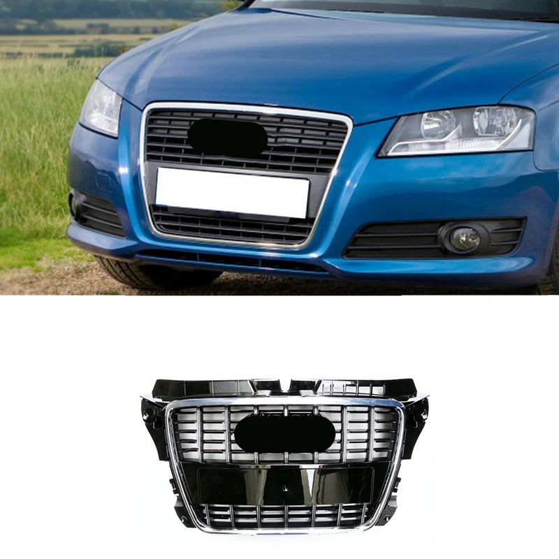 Для A3/S3 стильный передний бампер решетка капота гриль для Audi 8P 2009 2010 2011 2012 2013