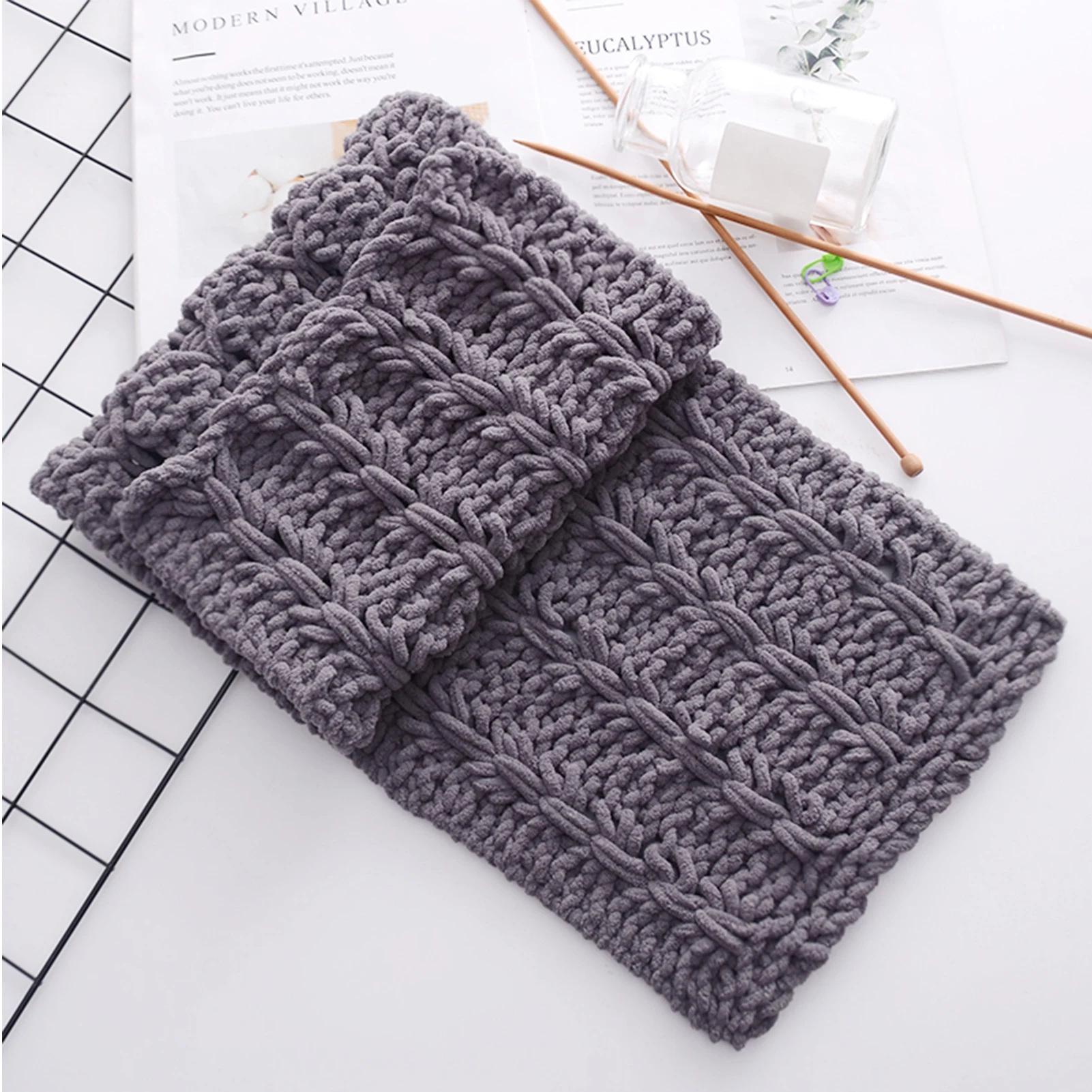 2 шт. пряжа для вязания шерстяная крючком одеяло свитер шарф молочная