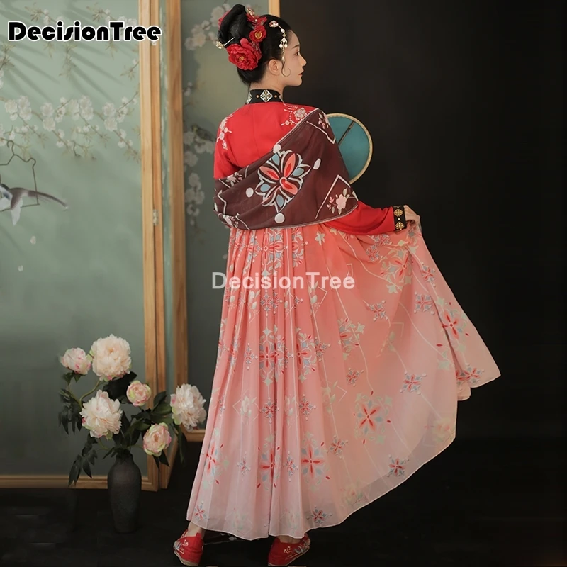 

2021 chinese traditional folk dance costume dress women hanfu dress folk costumes oriental chinese national fairy princess dress
