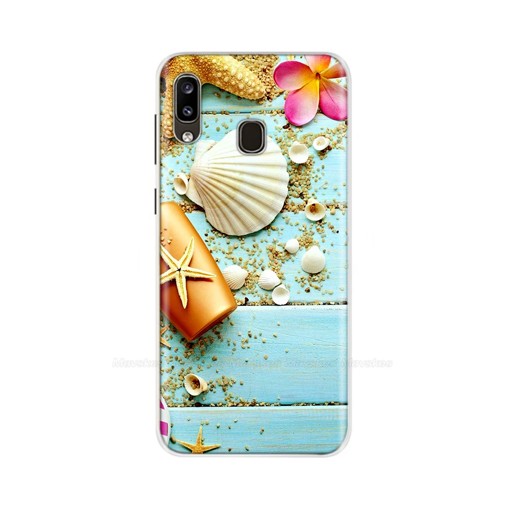 For Samsung Galaxy A30 Case Silicone Soft Flower Phone Cover for Samsung Galaxy A10 A20 A30 A40 A50 TPU Protective Bumper Cases