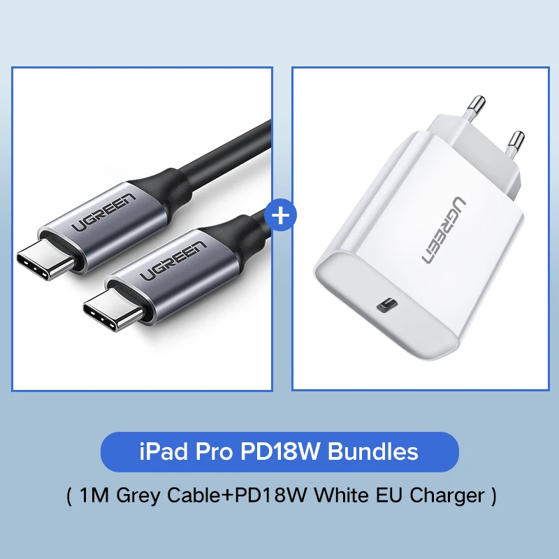 Ugreen Тип USB c 3.1 USB c штекерным Тип-C кабель Мужской быстро Зарядное устройство кабель для сяо 4c Nexus 5x, nexus 6 P, OnePlus 2, zuk Z1, Nokia N1 - Цвет: USB 3.1 PD18W Bundle