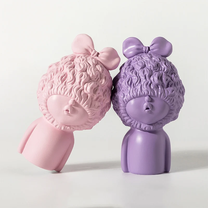 Скандинавские минималистичные милые искусственные Статуэтки из смолы свадебное