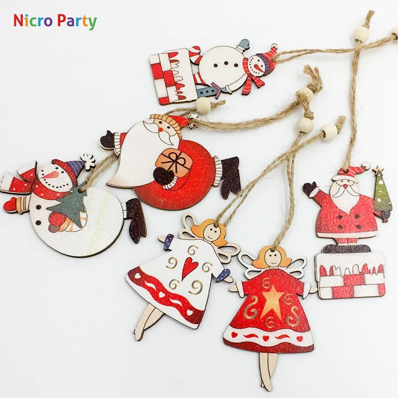 Nicro 2 шт./компл. вечерние украшения креативные рождественские поделки Дед Мороз