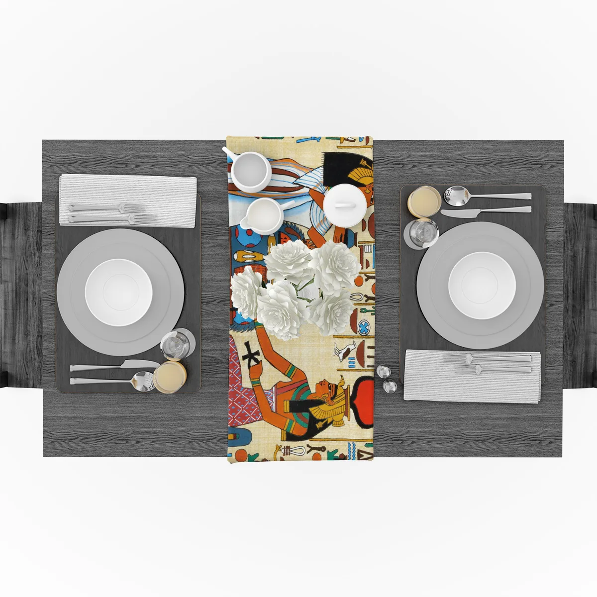 Старинный Египетский Папирус настольная дорожка s современная столовая кухня