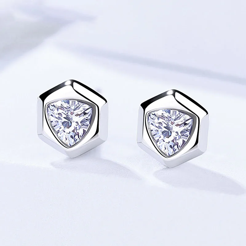 

Серьги из стерлингового серебра S925, индивидуальное творчество, геометрические серьги, стандартная Корейская версия