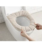 Универсальные накладки на сиденья унитаза, растягивающиеся, бежевые светильник-серые