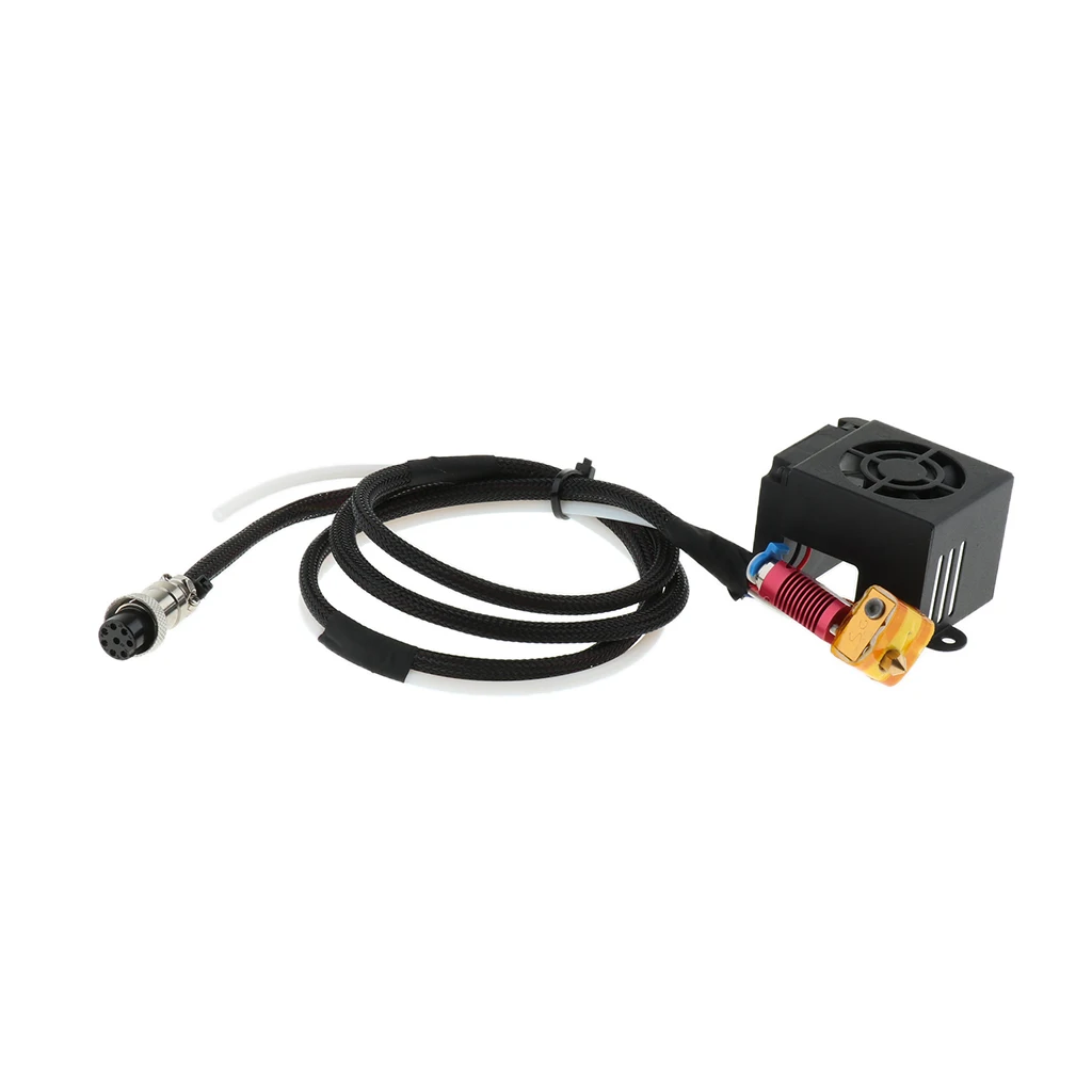 

Extruder Hot End Hotend Kit Parts, 0.4mm Nozzle for Creality CR-10 S4 3D Printer Accessory with Heater Block Tude