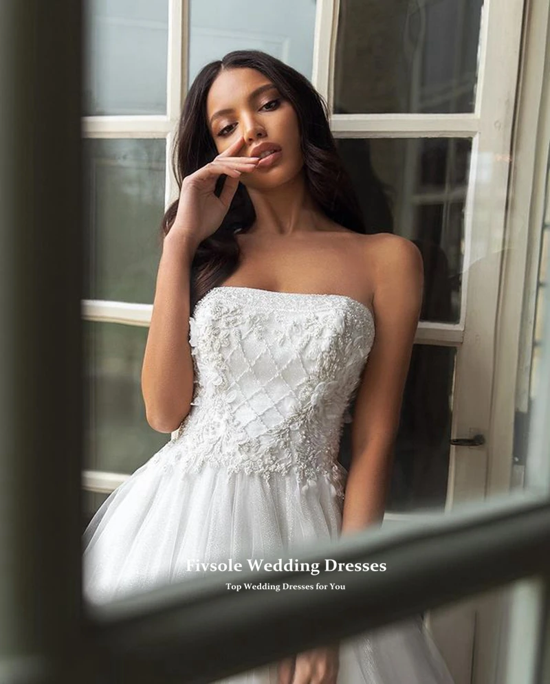 

Vintage Flowers Boho Wedding Dress 2021 A Line Vestidos De Novia Off Shoulder Pearls Bridal Gowns Fashion Robe Mariage Boda