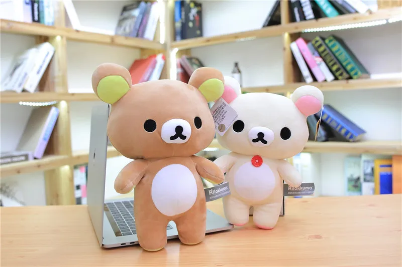 1 шт. 10/28 см Высокое качество rilakkuma плюшевый медведь японский ТВ персонажами мягкая игрушка; медведь супер мягкие игрушки для детей, подарок девочке подарок на год