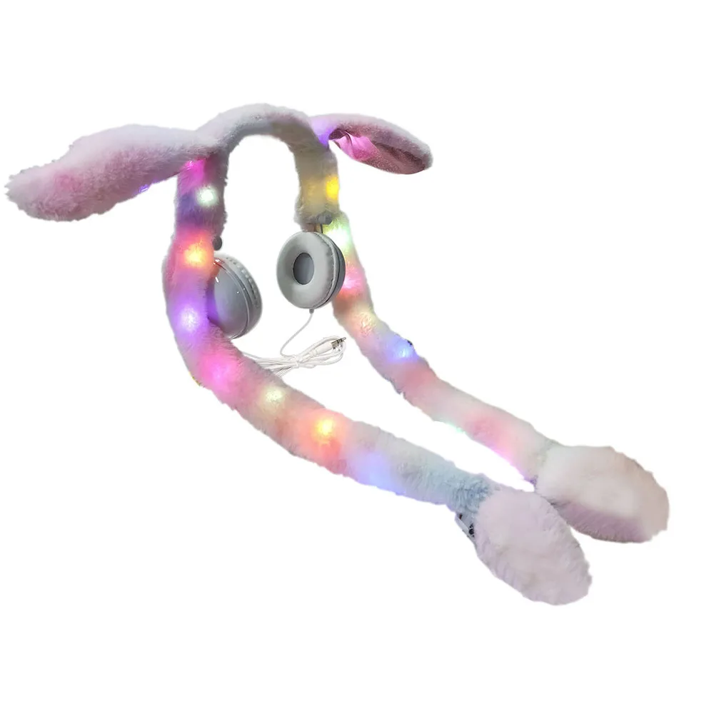 Забавные наушники с мультяшным кроликом для девочек подарочной коробкой