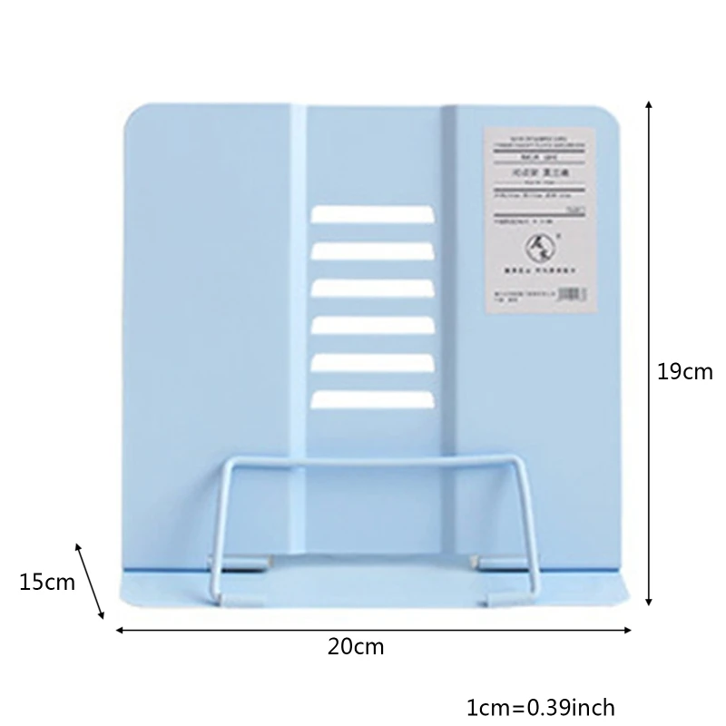 

OOTDTY Morandi Adjustable Metal Reading Book Holder Bookend Support Document Shelf Tablet Music Score Recipe Stand