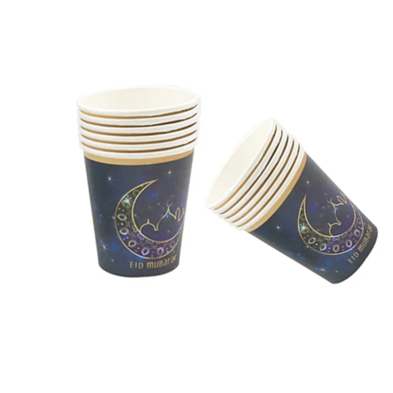 ИД Мубарак чашка и тарелка Рамадан с Рамазан-баннер домашнее украшение Ислам