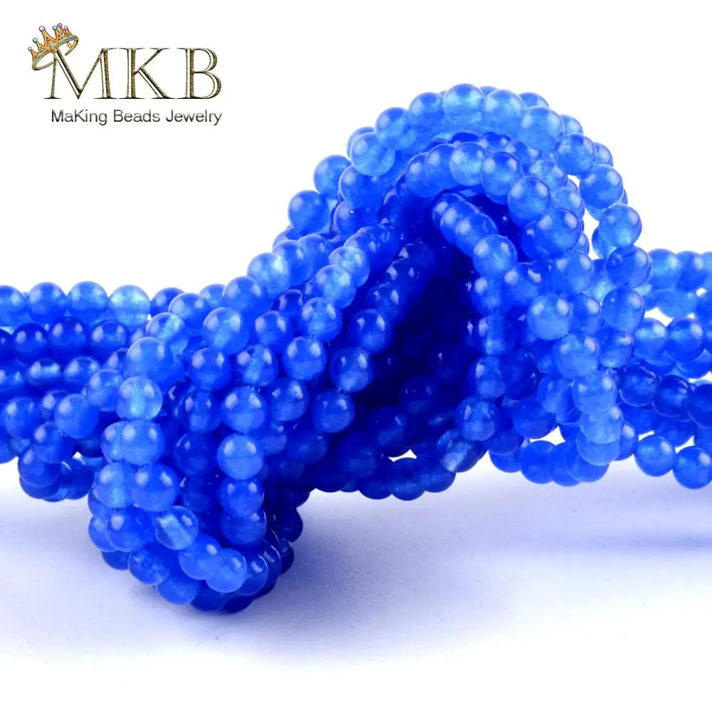 Бусины Из Натурального голубого нефрита 3 мм | Украшения и аксессуары