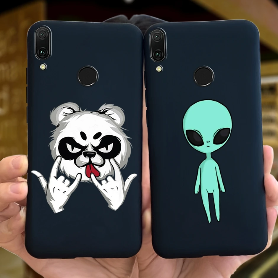 

Чехол для Huawei Y9 2019 Pretty Girl, мягкий силиконовый чехол для защиты задней крышки телефона, черный котенок, мягкий чехол для Huawei Y9 2019