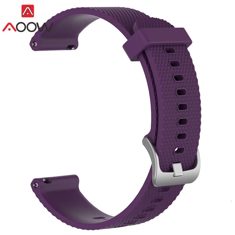 20 мм 22 мм силиконовый ремешок для часов samsung Galaxy Watch Garmin Amazfit сменный Браслет ремешок для часов gear Sport S2 S3