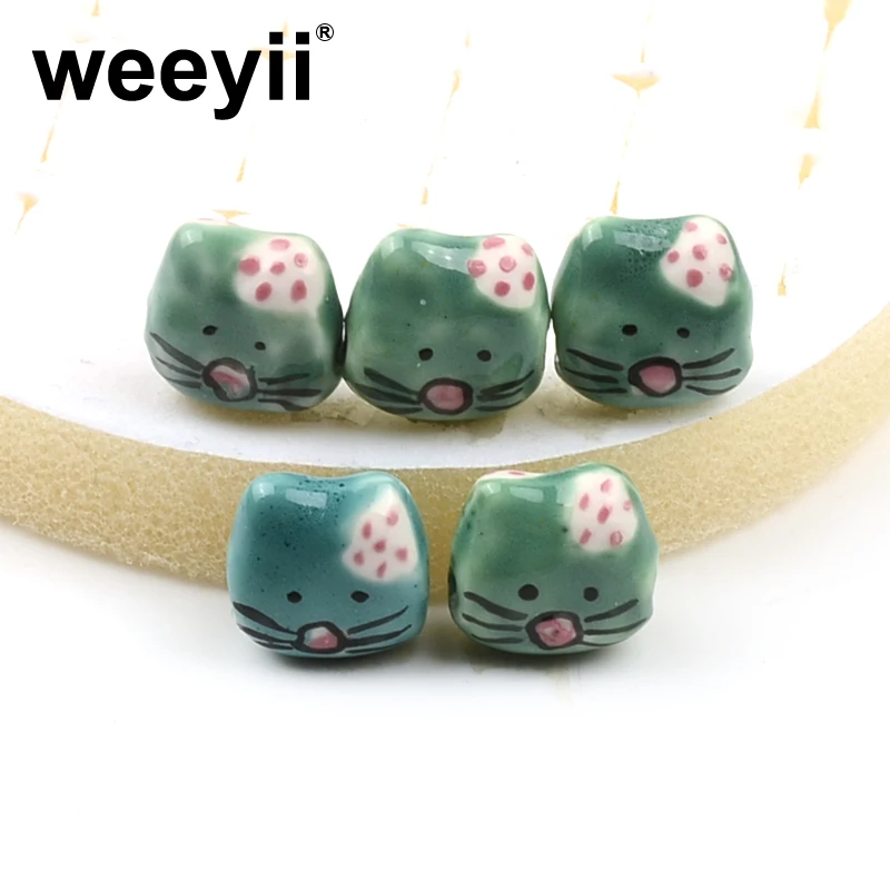 

15 мм новый милый мультяшный рисунок кошки фотоподвеска свободные бусины для ремешка DIY